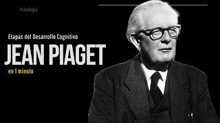 Etapas del Desarrollo Cognitivo según Jean Piaget en 1 minuto✔️ Psicología [upl. by Amick]