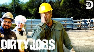 Mike Rowe Has a Hard Time Making Galvanized Steel  Dirty Jobs [upl. by Anifares]