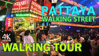 4K Walking Tour  Pattaya Walking Street  পাতায়া ওয়াকিং স্ট্রিট pattaya pattayanightlie thailand [upl. by Beasley]