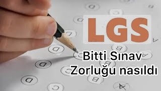 2024lgs Sınavı Bitti Sınav Zorluğu Nasıldı [upl. by Leonardi]