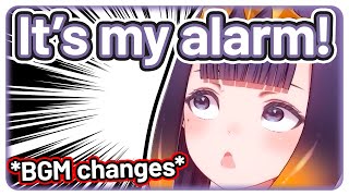 Ina talks about the alarm shes using BGM changes 【Hololive EN】 [upl. by Ahseiyt]