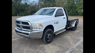 2013 Dodge 3500 Single Cab Flatbed 4x4 Diesel 140185 Miles [upl. by Thorn]