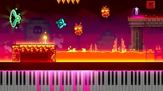 Dash  Geometry Dash 22 Piano Tutorial  ALL 3 Coins [upl. by Sherard716]