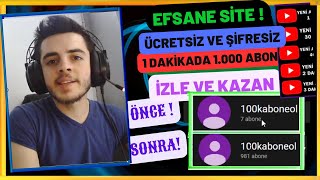 1 Dakikada 1000 Youtube Abone Hilesi  Şifresiz Ücretsiz Youtube Abone Hilesi 2024 [upl. by Charlena]