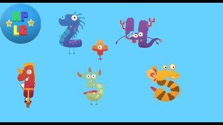 Counting and writing of numbers with number animals  Educational kids games [upl. by Eelirol]