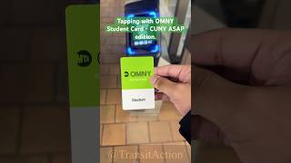 Tapping with OMNY Student Card  CUNY ASAP edition shorts [upl. by Niltak731]