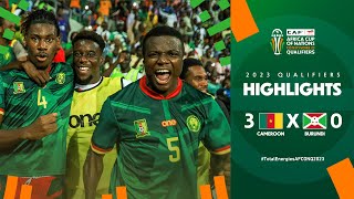 Cameroon 🆚 Burundi  Highlights  TotalEnergiesAFCONQ2023  MD6 Group C [upl. by Simah]