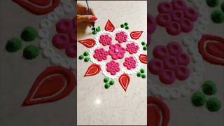 Bangle Trick Rangoli design rangoli rangolidesign artrangoli [upl. by Munro700]