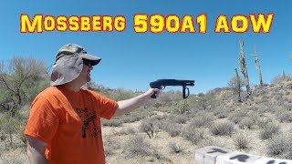 Goofing Off With A Mossberg 590A1 AOW [upl. by Nylirrej]