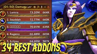 34 Best Addons You NEED Right Now  WoW The War Within [upl. by Aicinet]