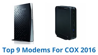 9 Best Modems For COX 2016 [upl. by Marela]