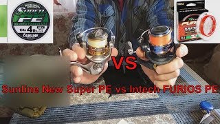 Intech FURIOS PE WX4 vs Sunline New Super PE после сезона пользования [upl. by Eikcin]