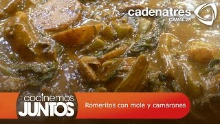 Romeritos con mole y camarones [upl. by Attenehs152]