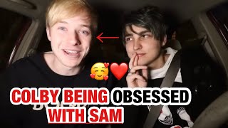 Colby Brock being OBSESSED with Sam Golbach for 2 minutes straight [upl. by Donielle]