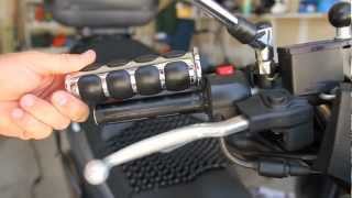 Suzuki Burgman  Kuryakyn ISO Grips Installation  MicBergsma [upl. by Watt]