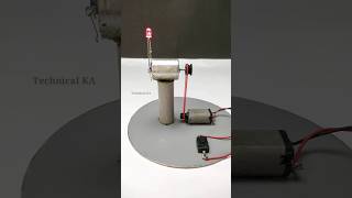 Dynamo Motor Generates Electricity from DC Motor Rotation  shorts youtubeshorts [upl. by Dewhurst]