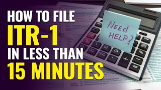 ITR1 Filing Online AY 202324 File ITR 1 Sahaj In Under 15 Mins StepbyStep On incometaxgovin [upl. by Veal]