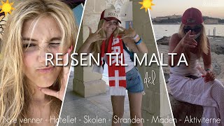 SPROGREJSE TIL MALTA DEL 1 ☀️ REJSE VLOG [upl. by Inot]