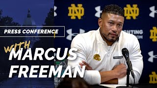 Notre Dame Football HC Marcus Freeman PostGeorgia Tech [upl. by Bibby]