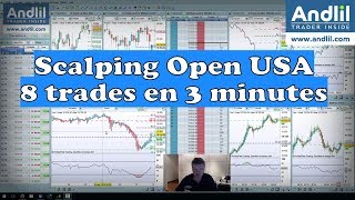 8 trades à lopen des USA  Scalping rapide  Andlil  Benoist Rousseau [upl. by Perla]