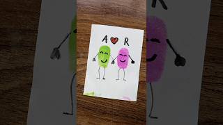 Making finger paint together💚💖 art paint couplegoals giftideas cute [upl. by Bentlee]