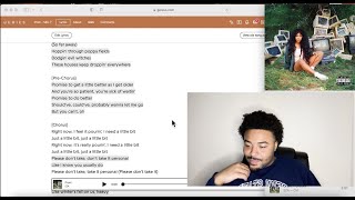 FIRST TIME Listening to CTRL By SZA  Reaction amp Review [upl. by Jovi]