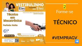 🔴FORMESE TÉCNICO GRATUITAMENTE E RAPIDAMENTE NA ETEC GV etecgv vempragv 💯 [upl. by Adria15]