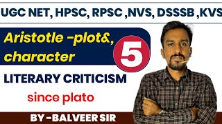 Lecture 5 Aristotles Poetics  Plot and Character by Balveer Sir  UGC NET Literary Criticism [upl. by Kiel439]