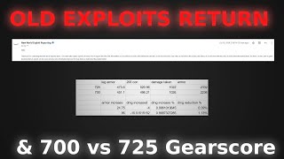 New Exploits amp 700 vs 725 Gearscore [upl. by Volin]