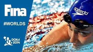 Mireia Belmonte  Interview 800m Freestyle  2014 FINA World Swimming Championships Doha [upl. by Jamnis]