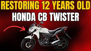 Honda cb twister modification 2024  Restoring 12 Years Old Honda Cb Twister in 2024  honda bike [upl. by Lokim544]