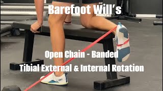 Open Chain  Resisted Tibial Internal amp External Rotation [upl. by Ehman]