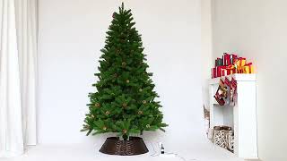 Xmas Pinecones Trees 180cm Pe Artificial Evergreen Christmas Tree [upl. by Marwin353]