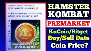 Hamster Kombat Coin Pre Market Withdraw  Hamster Kombat BuySell  Hamster Pre Market Launch [upl. by Lirba13]