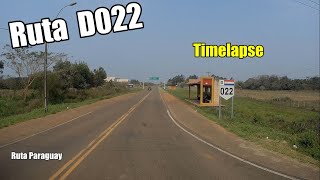 Ruta D022  Timelapse  Driving in Paraguay [upl. by Rialc117]