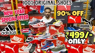 100 Original Shoes ₹499 😱 PumaNikeLevisAdidas  60 To 95 Off  Branded shoes in Mumbai [upl. by Annol]