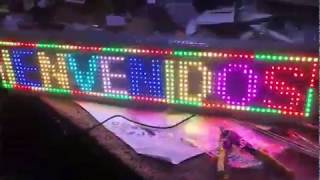 Letrero Led RGB Anuncio Publicidad Programable Display 100 x 20 cm [upl. by Eahsed422]