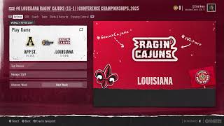 LOUISIANA RAGIN CAJUNS DYNASTY vs ARKANSAS STATE [upl. by Wehttam]