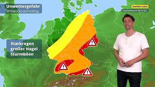 3TageWetter Superzellen und Tornados  Unwettergefahr spitzt sich zu [upl. by Rosecan]