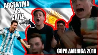 ARGENTINA VS CHILE  FINAL  COPA AMERICA 2016 PENALES  REACCION CON AMIGOS  Federico Mackay [upl. by Karen596]