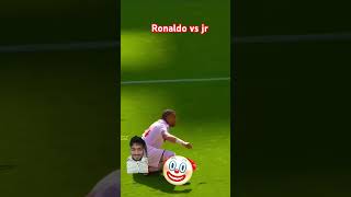 Ronaldo vs Jr figh funny football messi skills edit ronaldo [upl. by Enaasiali]