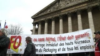 Les métallos de Florange à Paris pour obtenir des réponses [upl. by Muriah333]