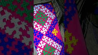 Hand embroidery sador mekhela 😍like embroidery kutchstitch gujratistitch views comment craft [upl. by Vahe614]