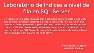 Demostración del Poder de los Índices en SQL Server [upl. by Buyse]