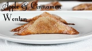 Apple amp Cinnamon Wonton Recipe  Healthy and Delicious Desserts [upl. by Vaughn]