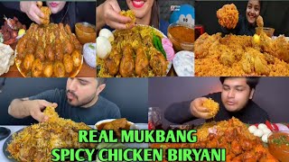 ASMR EATING SPICY CHICKEN BIRYANI WITH EGGS  INDIAN MUKBANGS  MOUTH WATERING VIDEOSNO TALKING [upl. by Akienahs830]