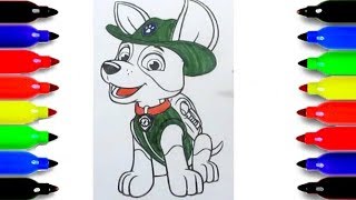 pawpatrol Paw Patrol Coloring Glitter and Paint  Everest Tracker and Zuma  Please Subscribe [upl. by Trent]