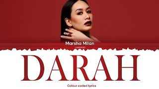 Marsha Milan  Darah OST Malam Zulaikha Lyric MalayEng [upl. by Ecnatsnok585]