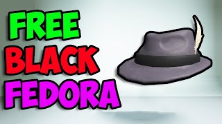 FREE HOW TO GET FREE FAKE BLACK FEDORA IN ROBLOX ROBLOX FREE UGC LIMITED ITEM [upl. by Aerdno471]