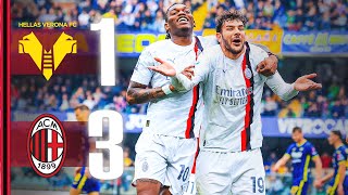 Theo Pulisic and Sammy secure win  Hellas Verona 13 AC Milan Highlights Serie A [upl. by Tillie]